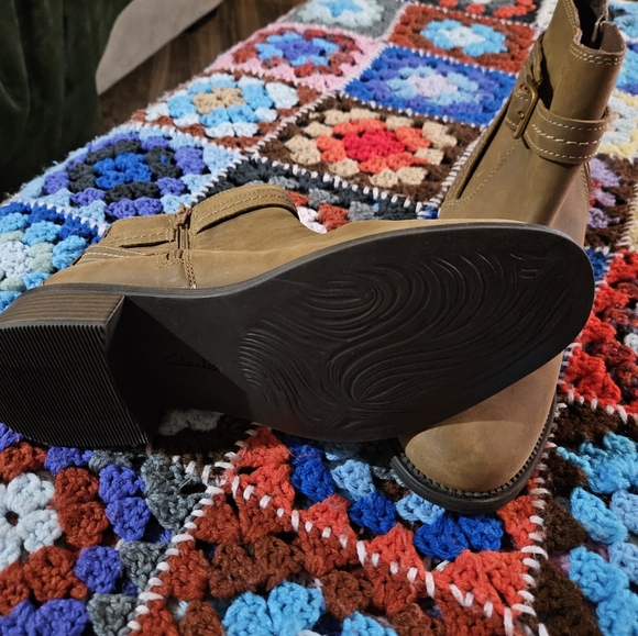 Clark's Taupe Maye Strap Boots - Picture 5 of 5